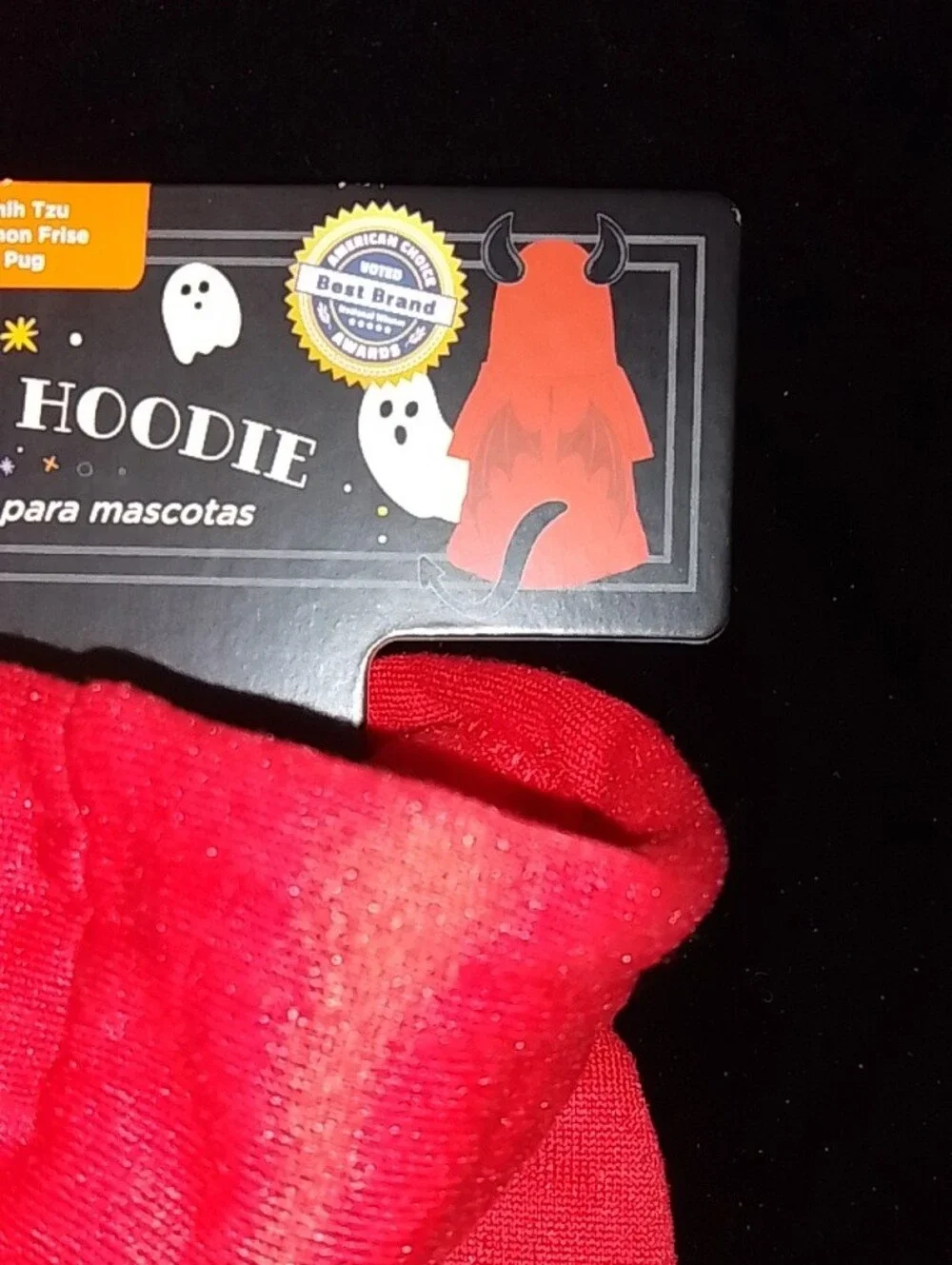 Pet Halloween Hoodie Costume - Red Devil Wings